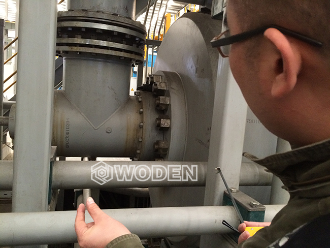 沃頓技術員現場測量選型情景