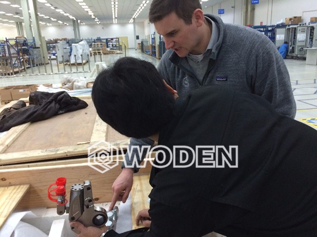 沃頓風電液壓扳手應用現場