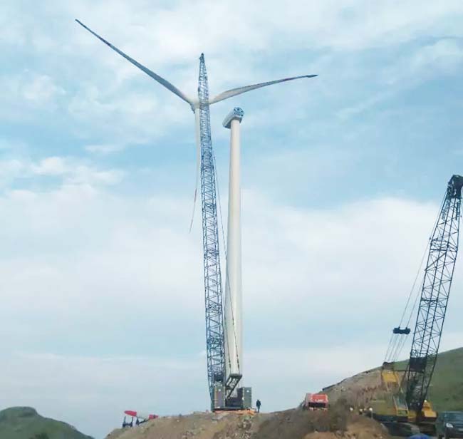 沃頓液壓扳手應用于風力發電基座安裝